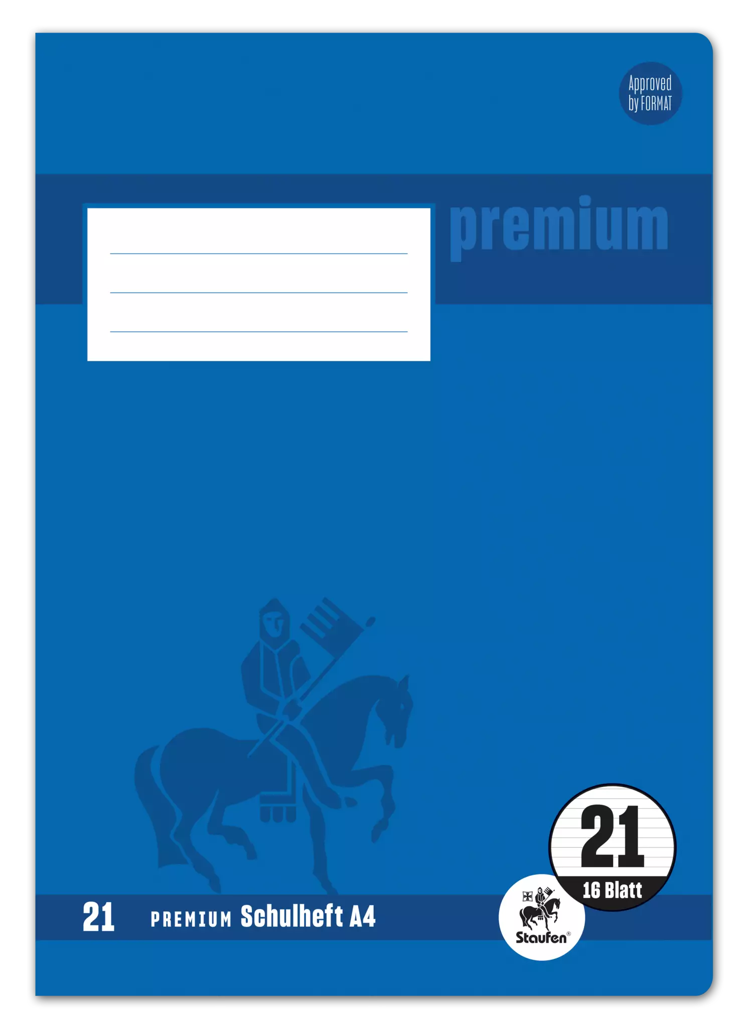 Staufen Premium Heft PREMIUM LIN 21 - A4, 16 Blatt, 90 g/qm, PREMIUM LIN iert