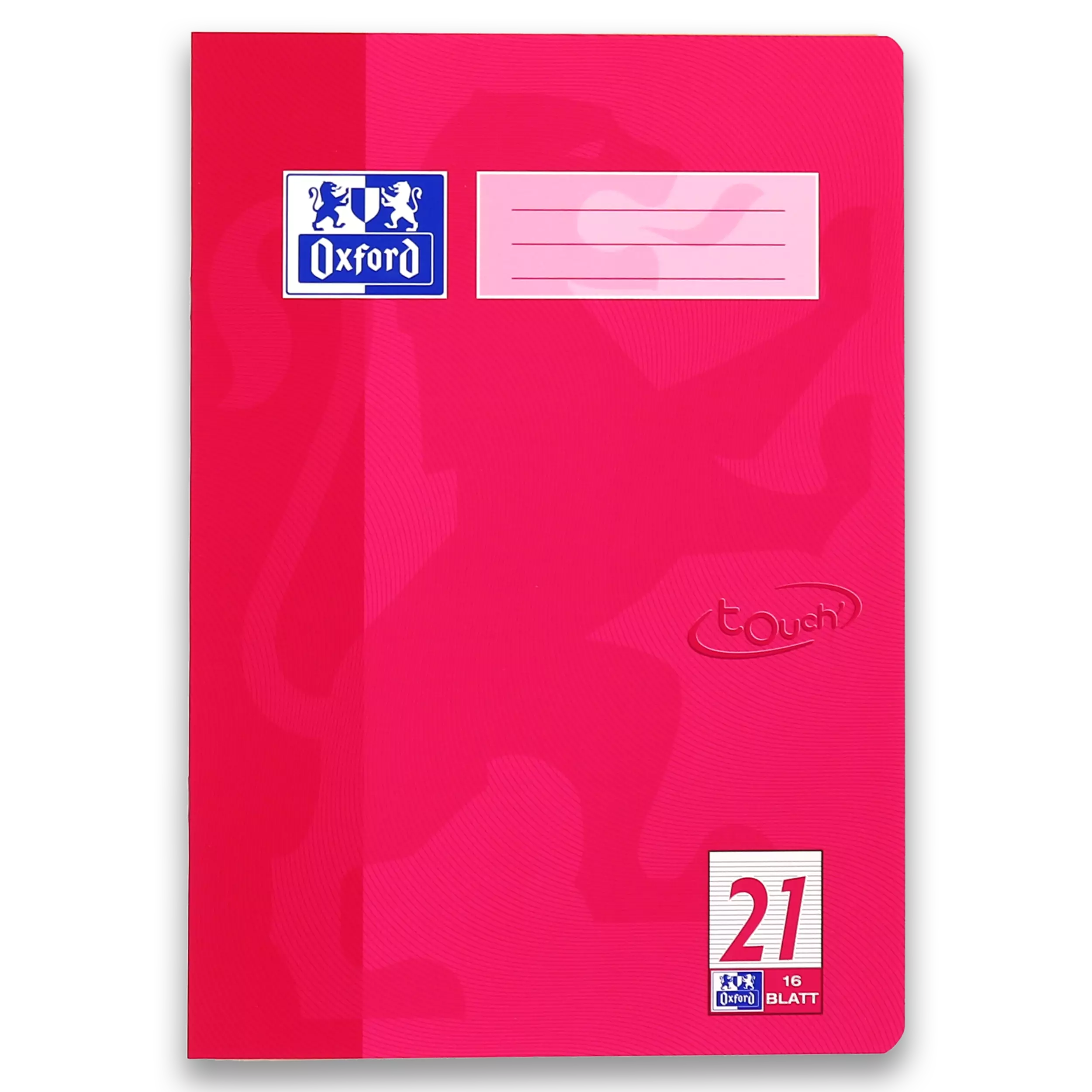 Oxford Heft A4 / 16 Blatt Lineatur 21 - Touch fuchsia