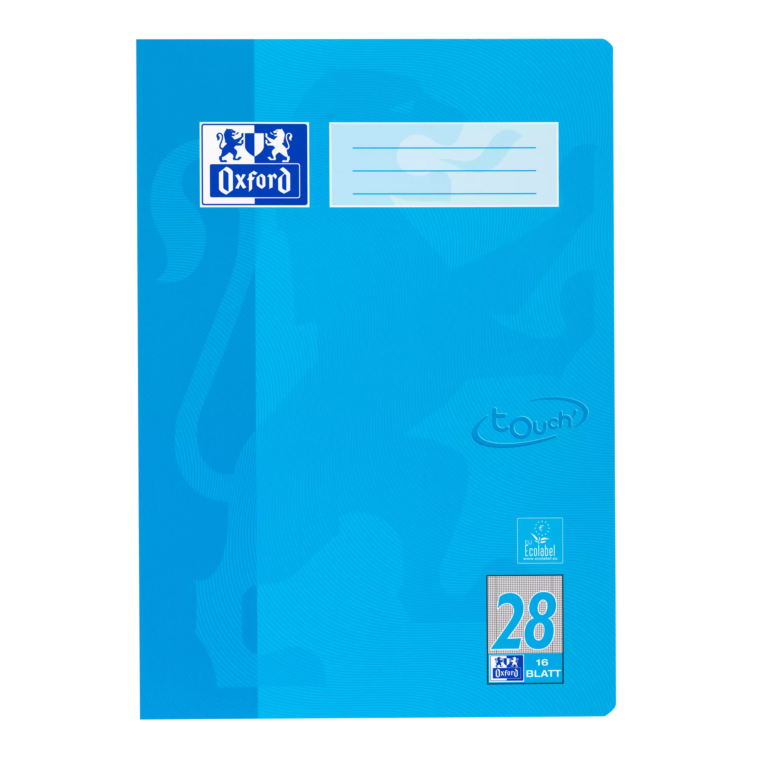 Oxford Heft A4 / 16 Blatt Lineatur 28 - Touch meerblau