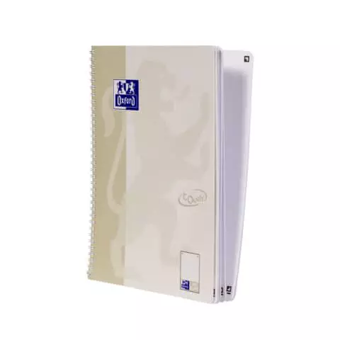 Oxford Collegeblock Touch - A4+, punktkariert, 80 Blatt, 90 g/qm, beige