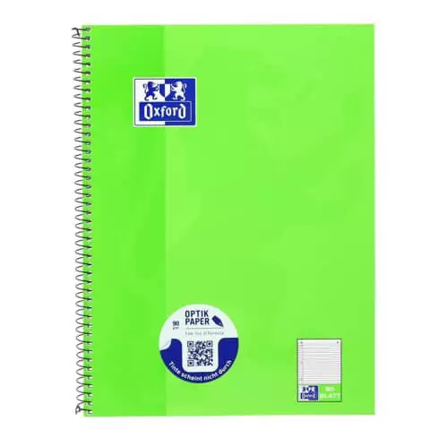 Oxford Collegeblock Schule - 90 g/qm, A4+, liniert/Rand, 80 Blatt