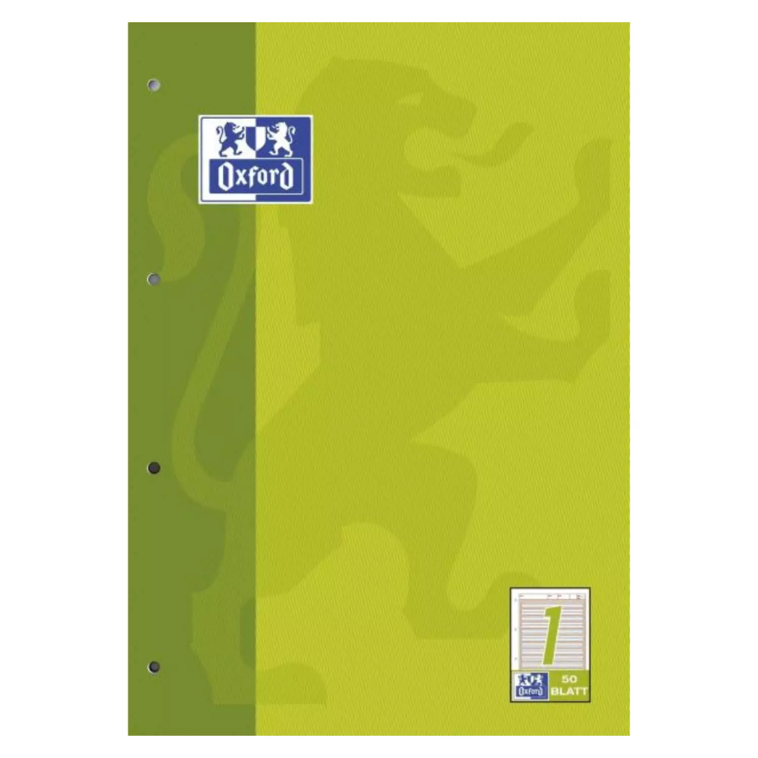 Oxford Arbeitsblock A4, Lineatur 1