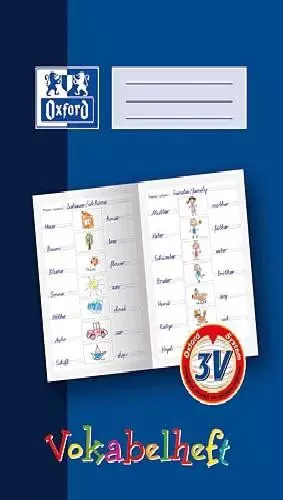 Oxford Grundschul-Vokabelheft A4 Lineatur 3V