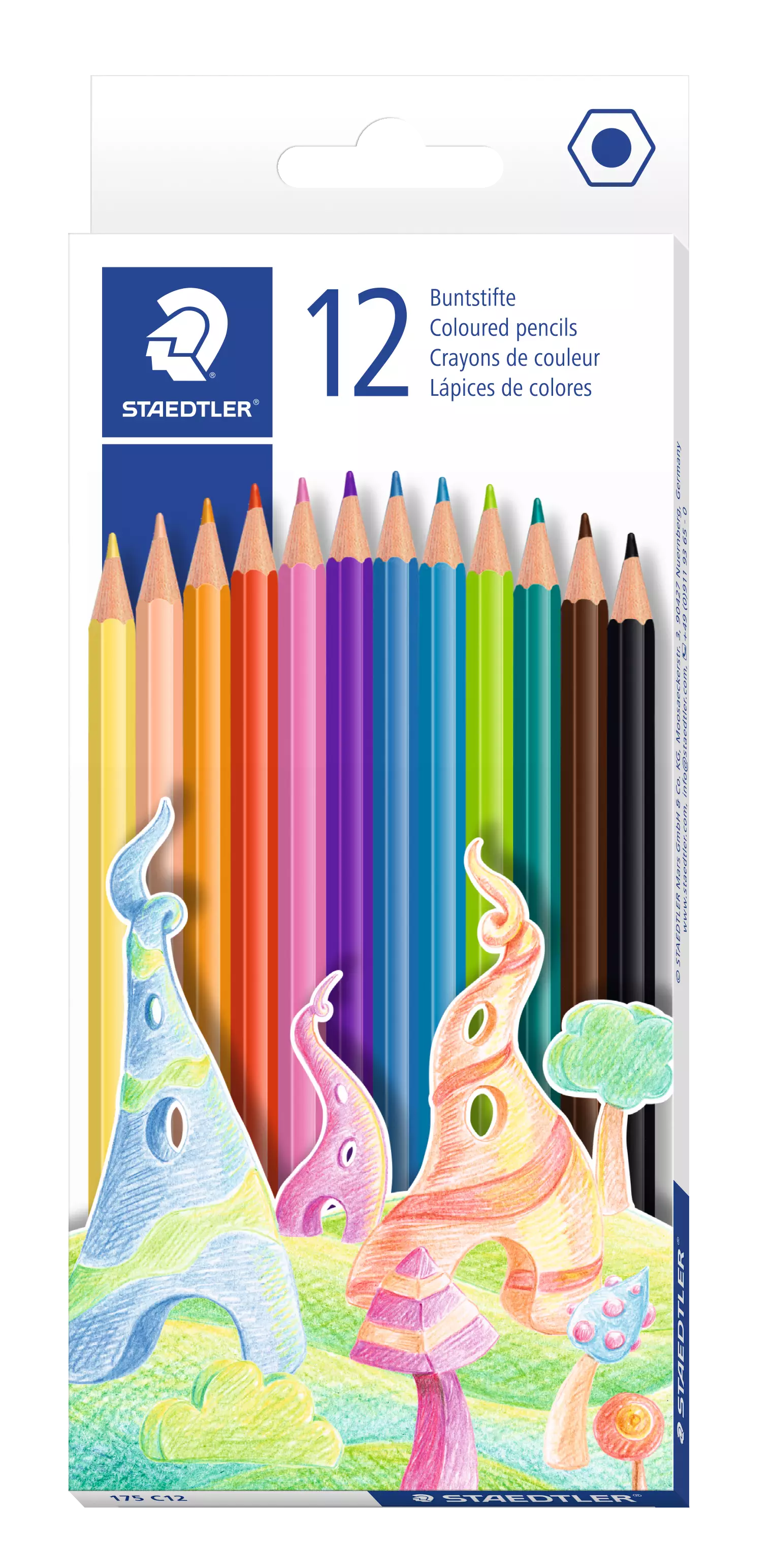 Staedtler holzfreie Buntstifte 12 Farben