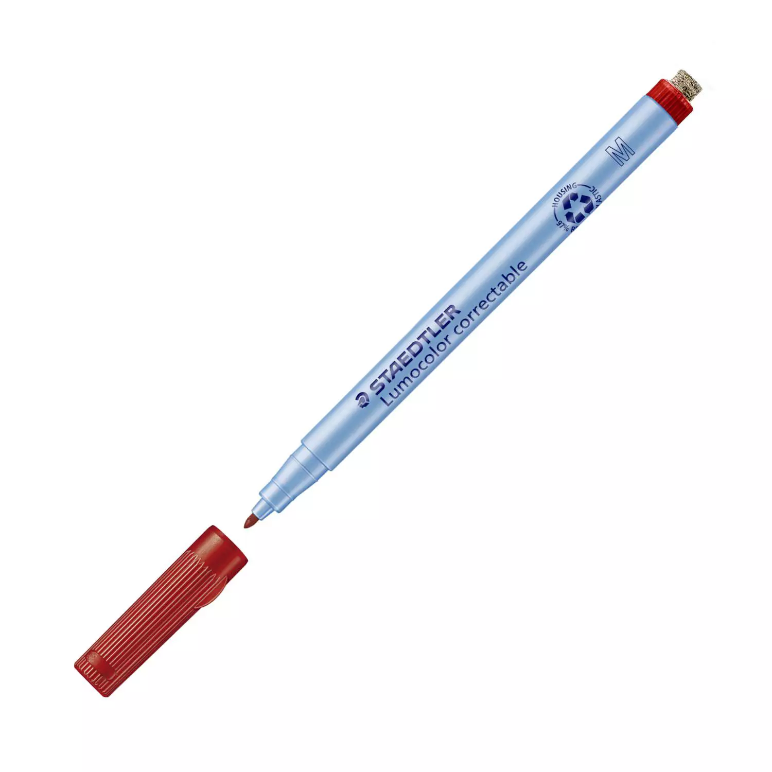Staedtler Lumocolor correctable M, medium, rot