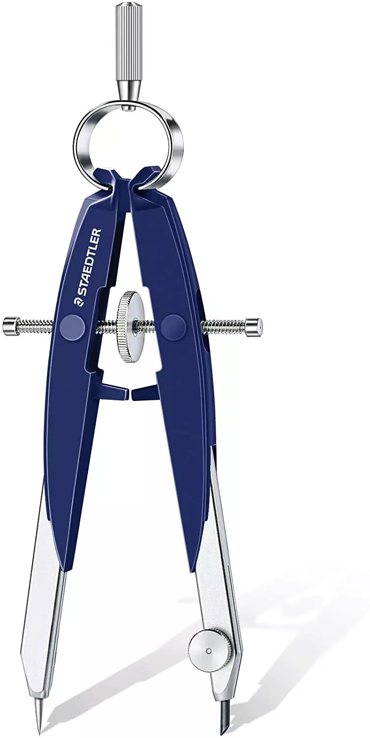 Staedtler Geometriezirkel Mars® comfort - Ø 225 mm, 154 mm, silber/blau