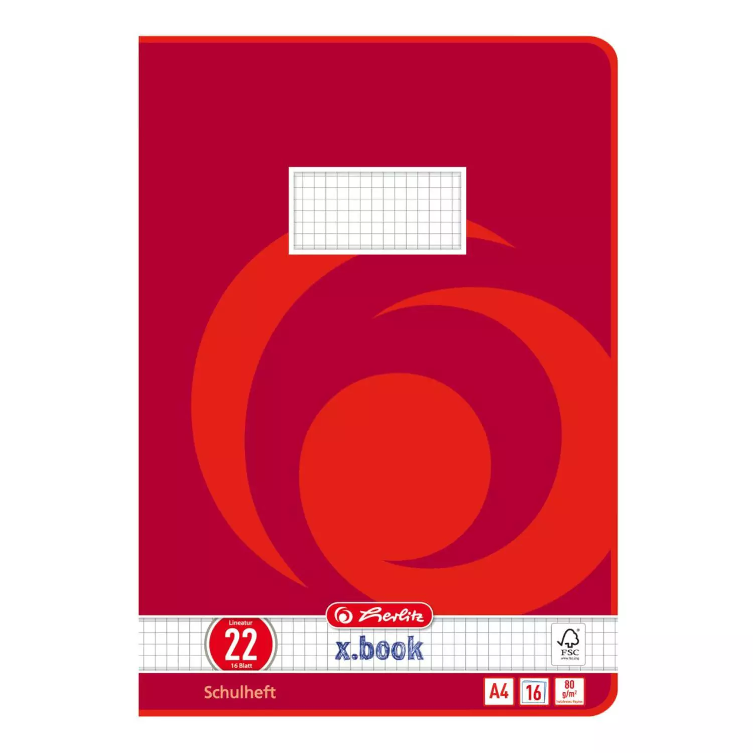 Herlitz Heft A4, Lineatur 22, kariert