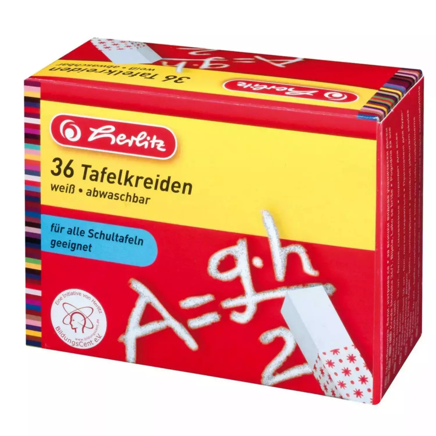 Herlitz Tafelkreide weiß, 36 Stück