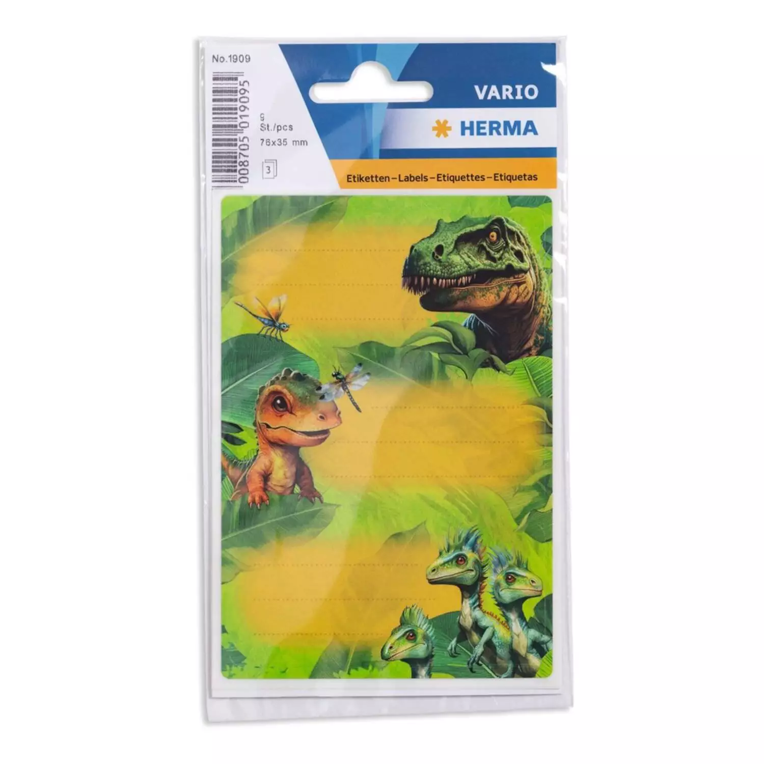 Herma Dino World Schuletiketten