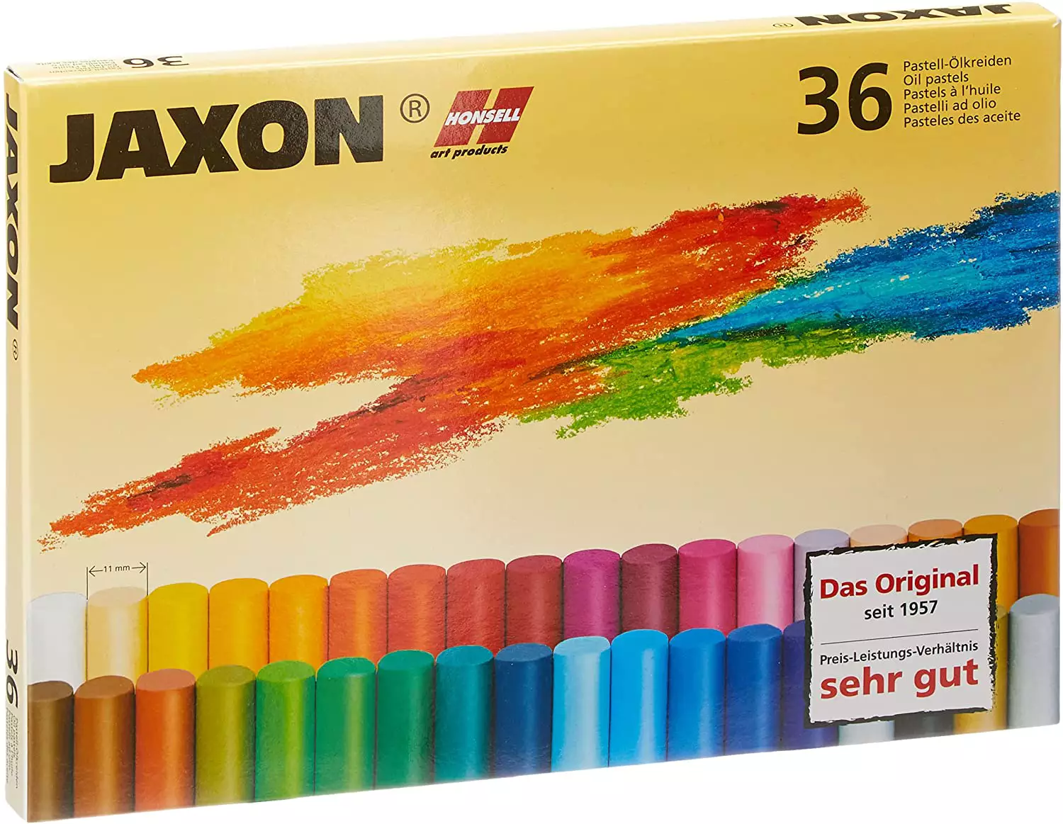 Pastell-Ölkreiden JAXON 47436 36er-Pappschachtel