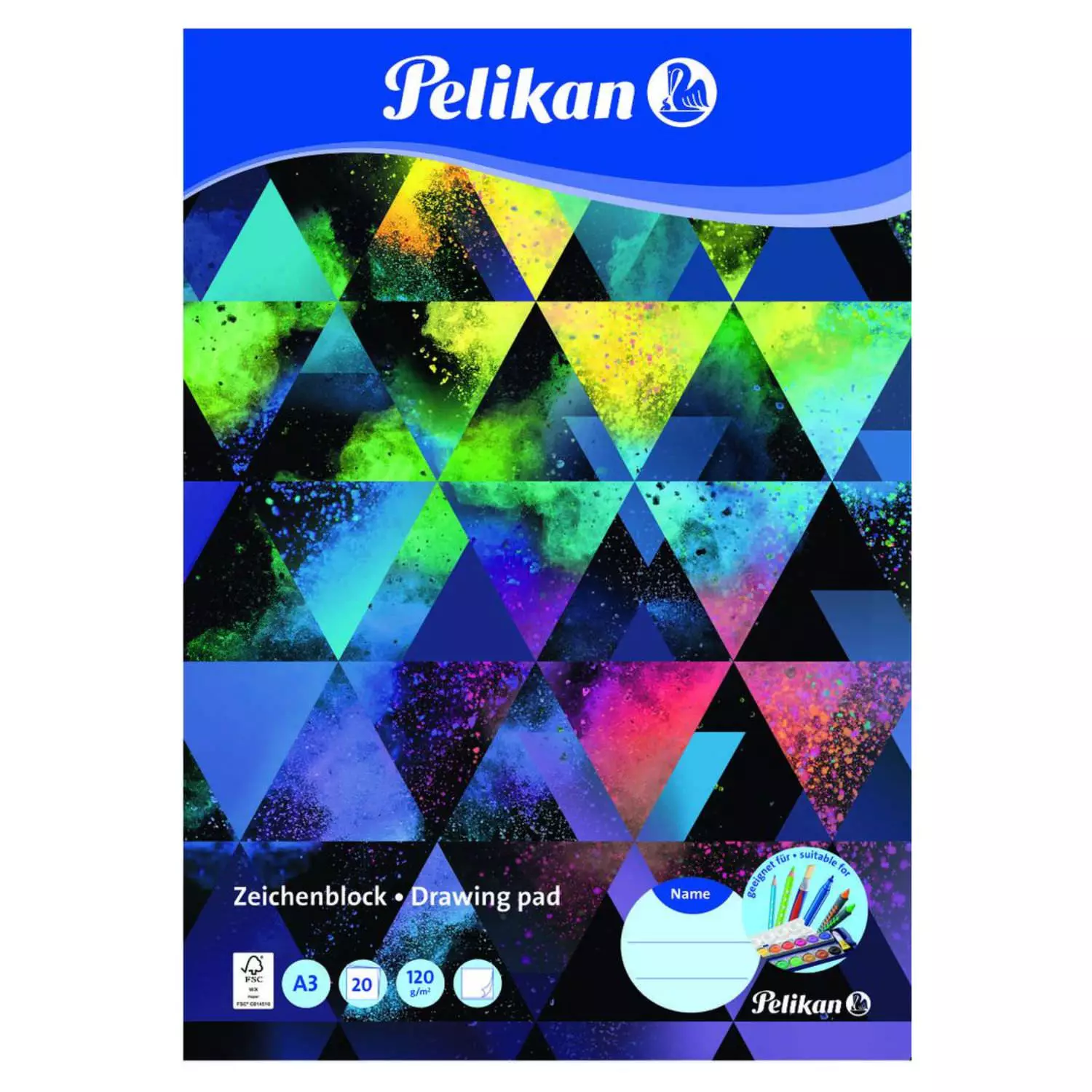 Pelikan Zeichenblock A3 120 g, 20 Blatt