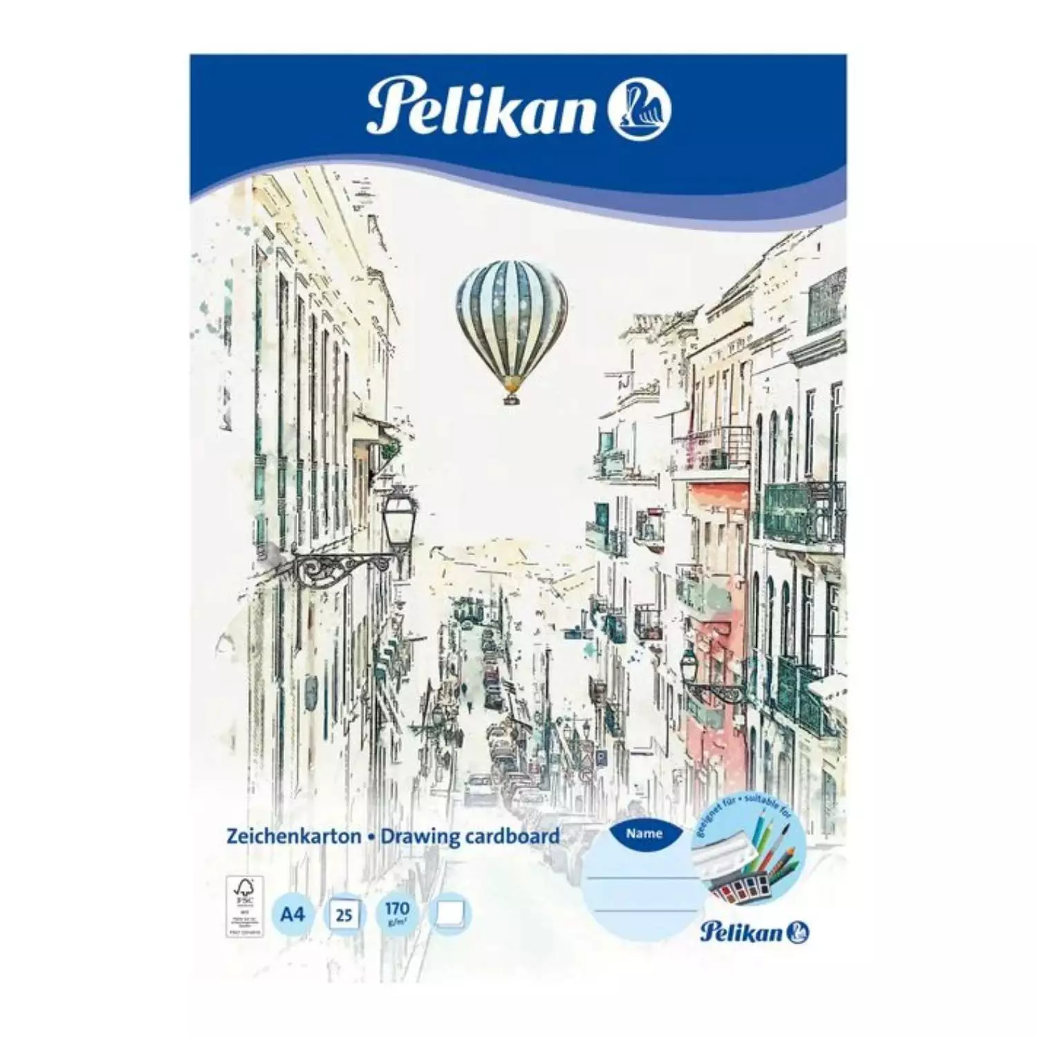 Pelikan Zeichenkarton A4, 25 Blatt