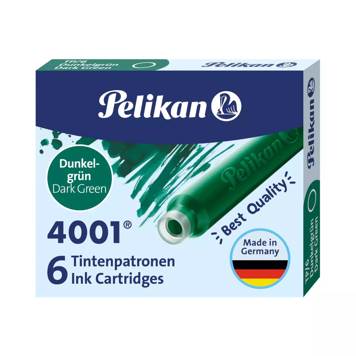 Pelikan Tintenpatronen, 6 Stück, dunkelgrün