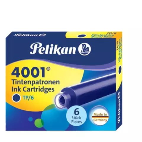 Pelikan Tintenpatrone 4001® TP/6 - königsblau, 6 Patronen