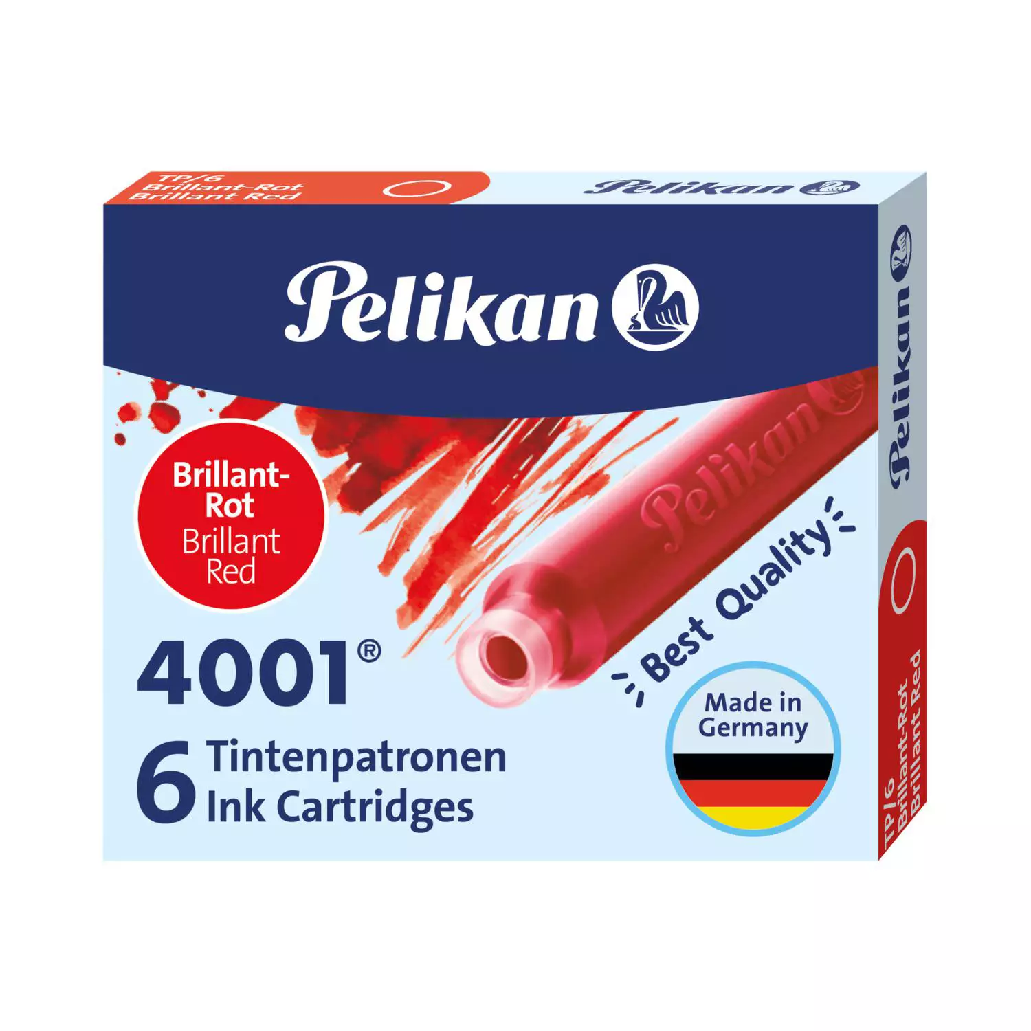 Pelikan Tintenpatronen, 6 Stück, rot