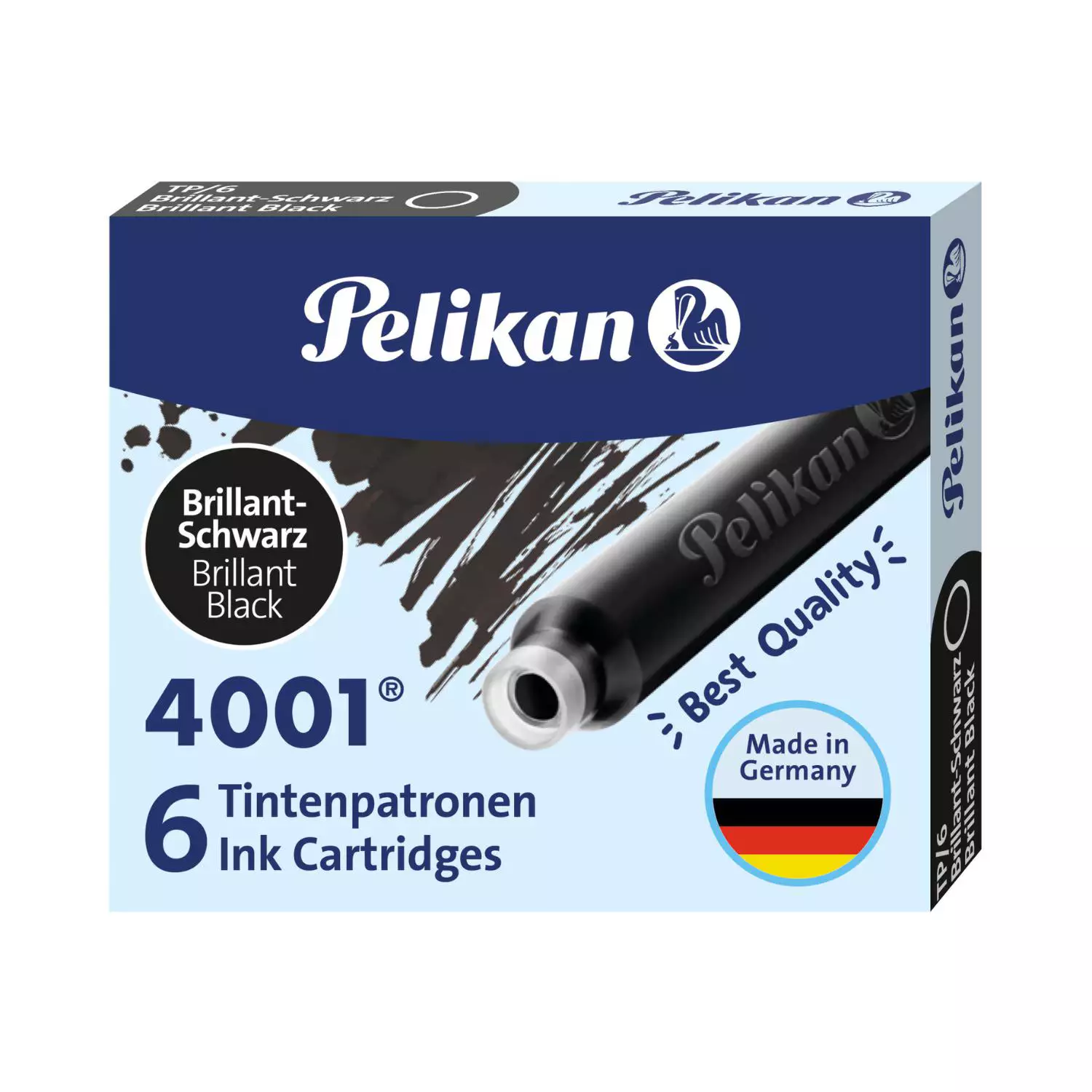 Pelikan Tintenpatronen, 6 Stück, schwarz