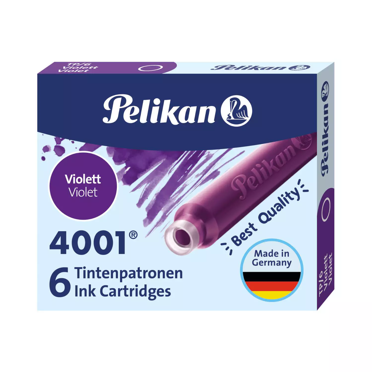 Pelikan Tintenpatronen, 6 Stück, violett