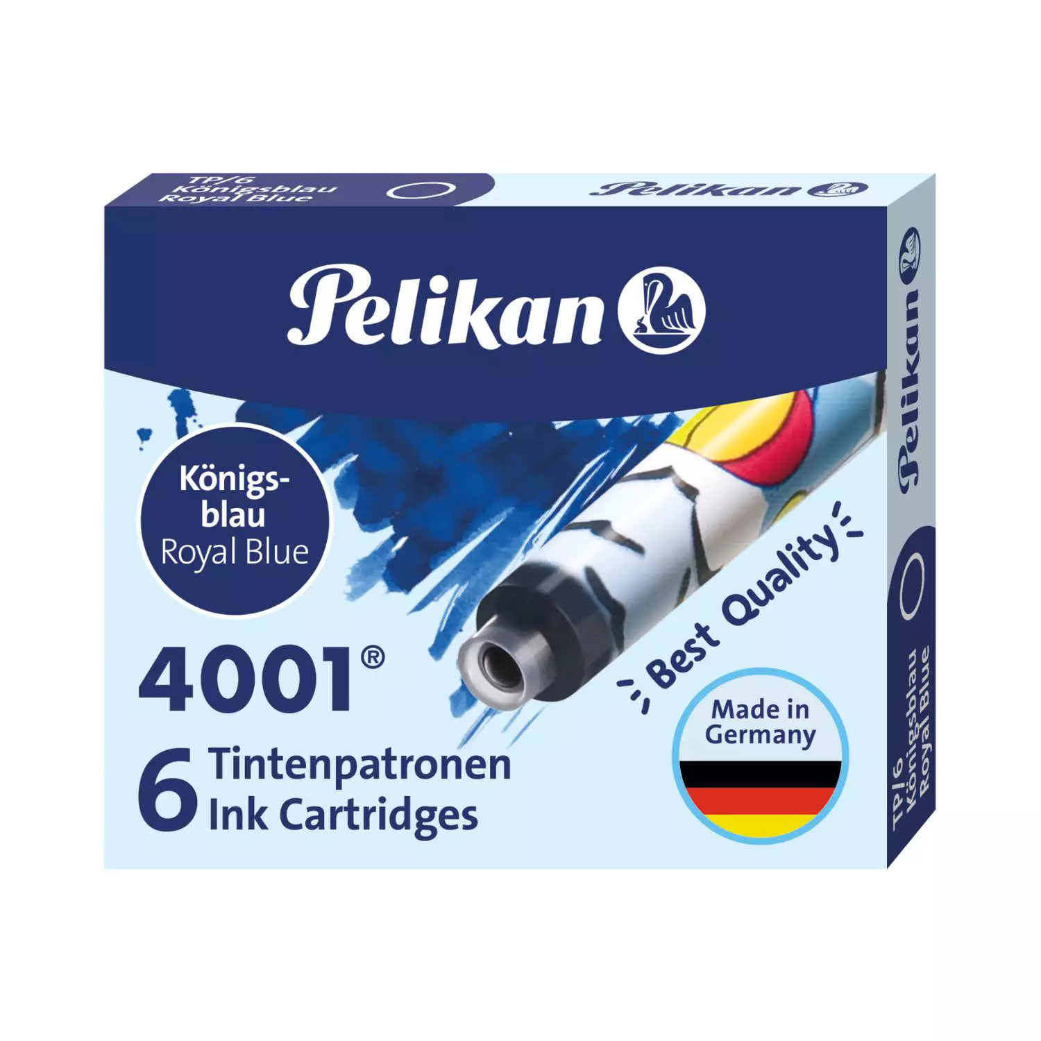 Pelikan Füllerpatronen Standard mit Motiv, königsblau
