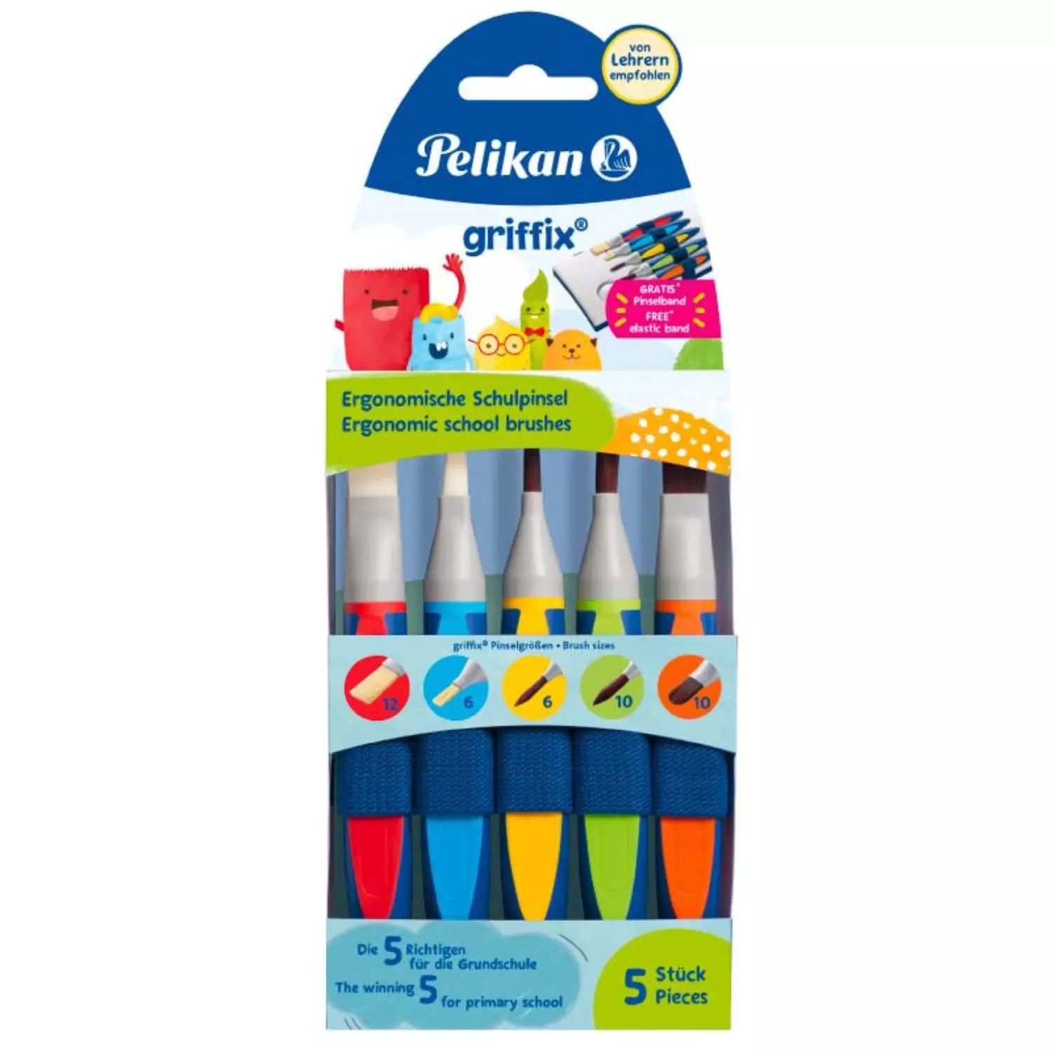 Pelikan Pinsel griffix, 5er Set