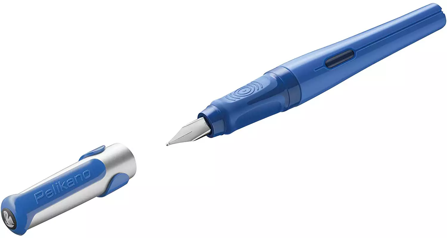 Schulfüller Pelikano® - Feder L, blau, Faltschachtel