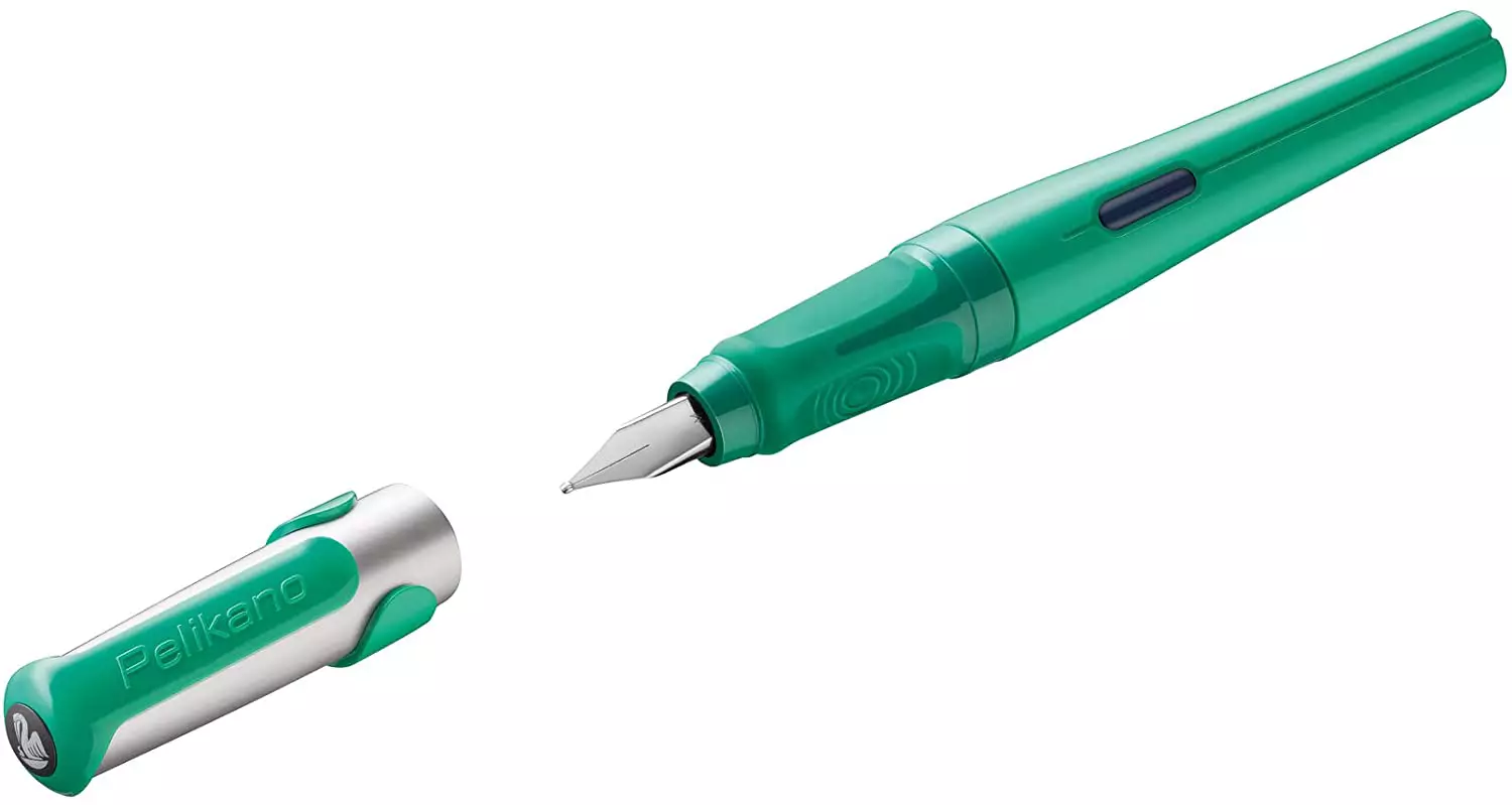 Schulfüller Pelikano® - Feder A, grün, Faltschachtel