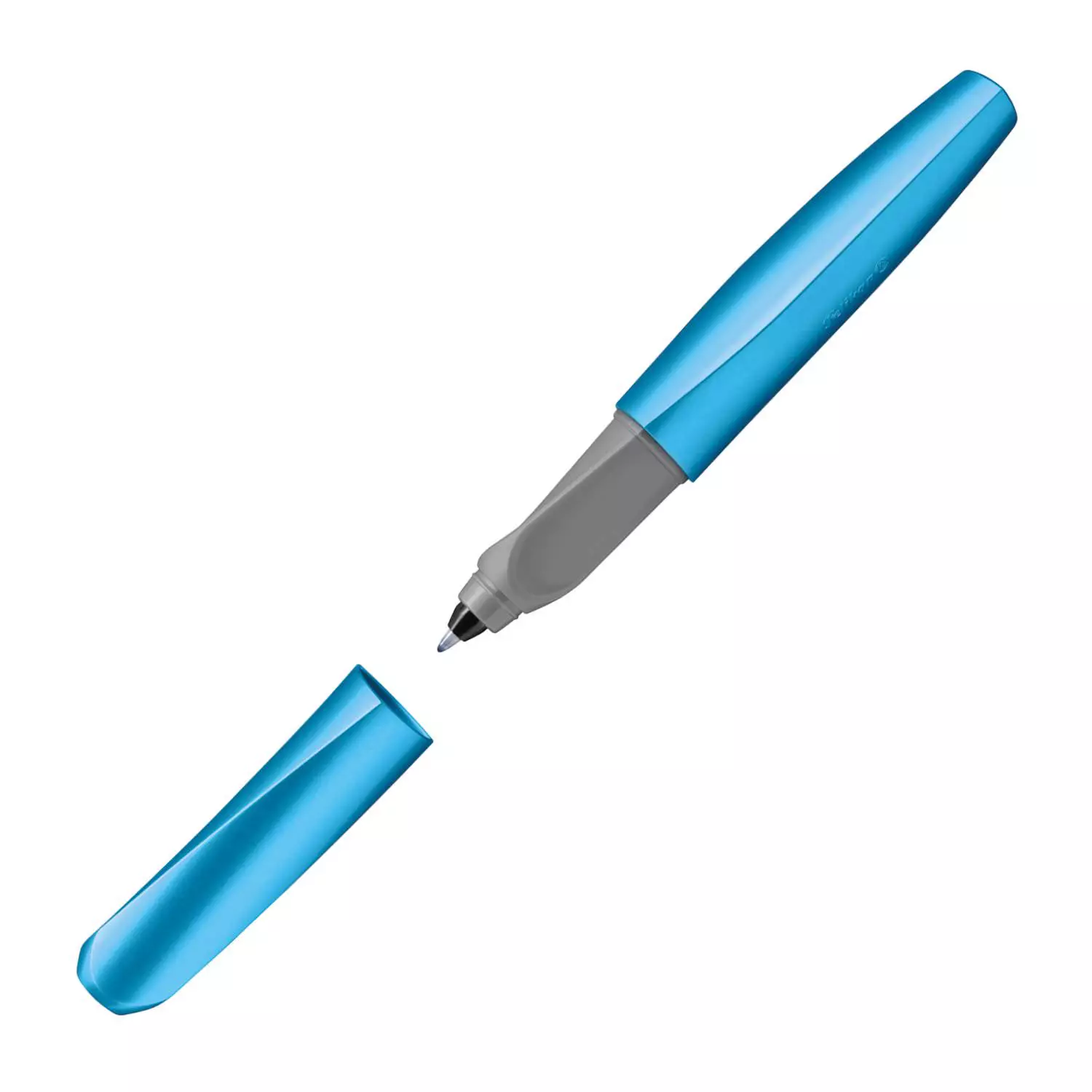 Pelikan Twist Tintenroller blau metallic/grau (frosted blue)