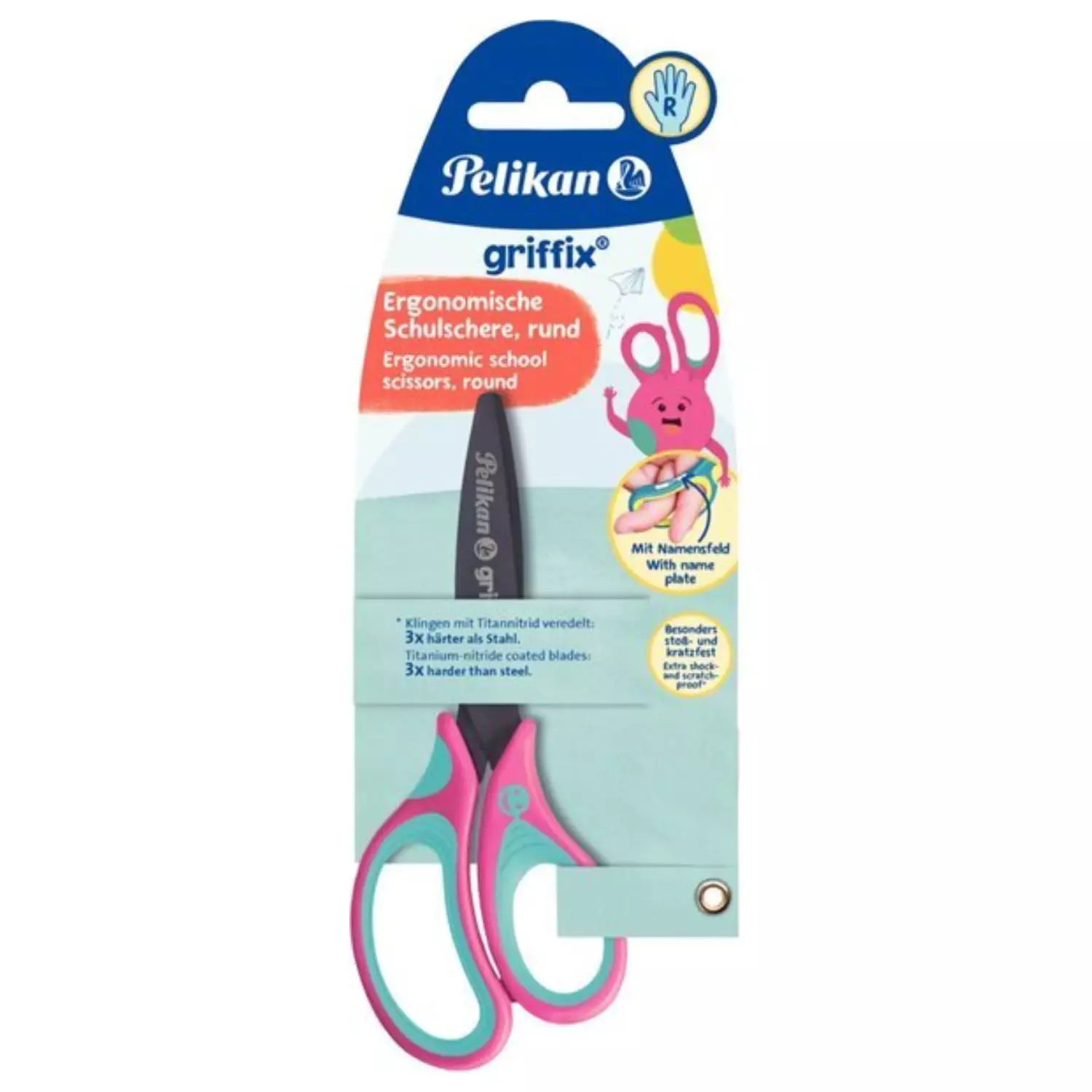 Pelikan griffix Schere rund, Lovely Pink
