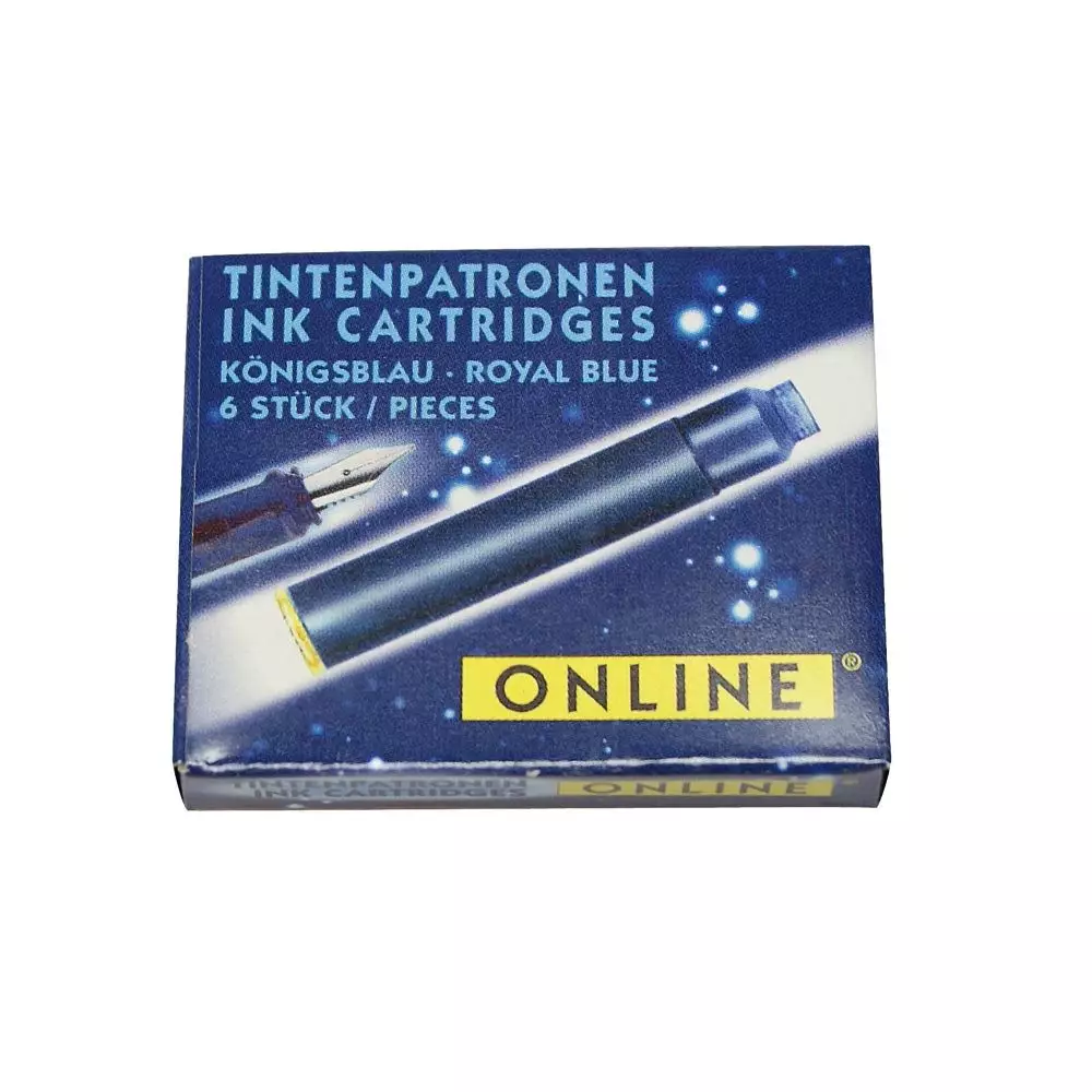 ONLINE Tintenpatronen für Füller königsblau 6 Stück