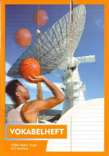 Penig Vokabelheft - A4, 32 Blatt, 2 Trennlinie
