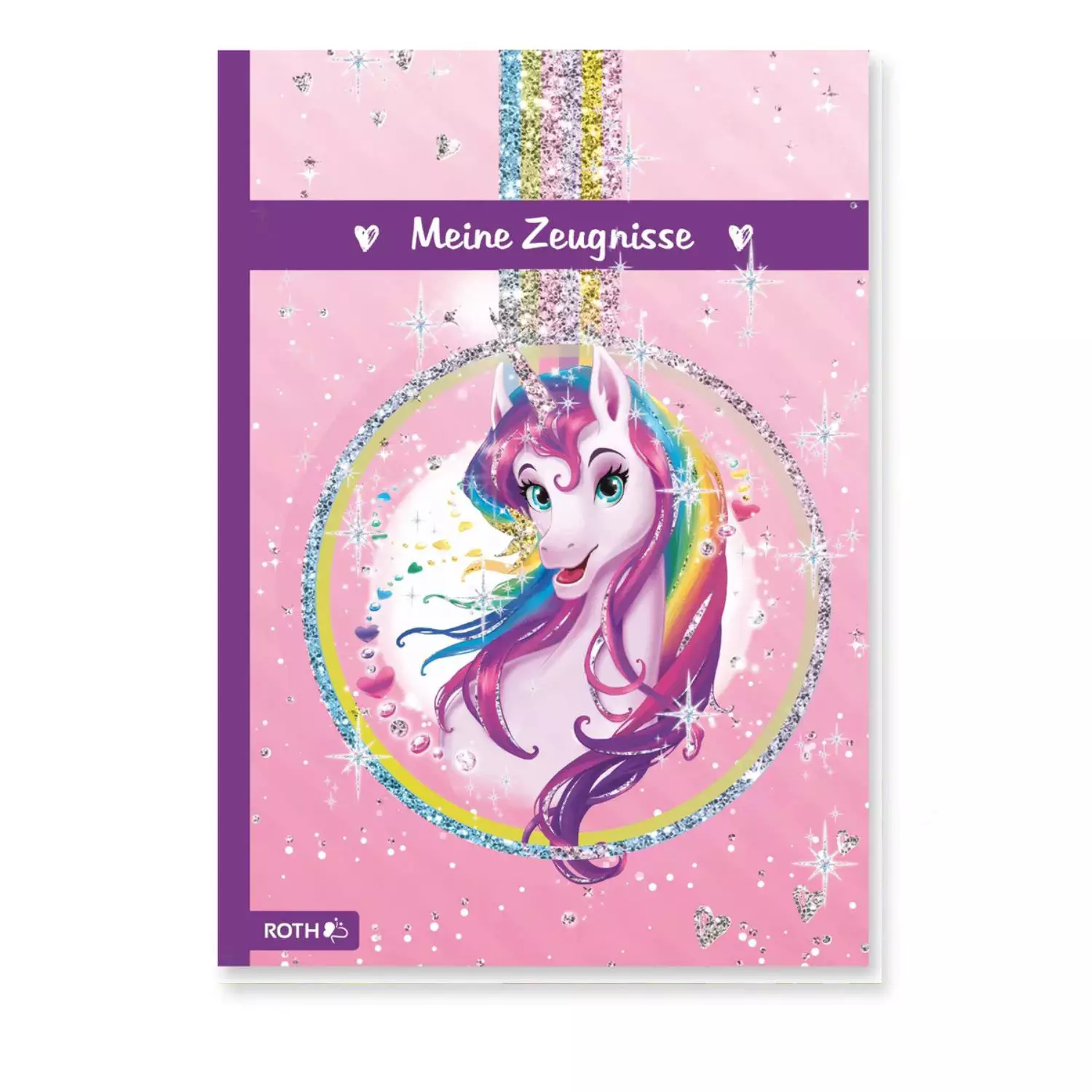 Roth Zeugnismappe Einhornportrait