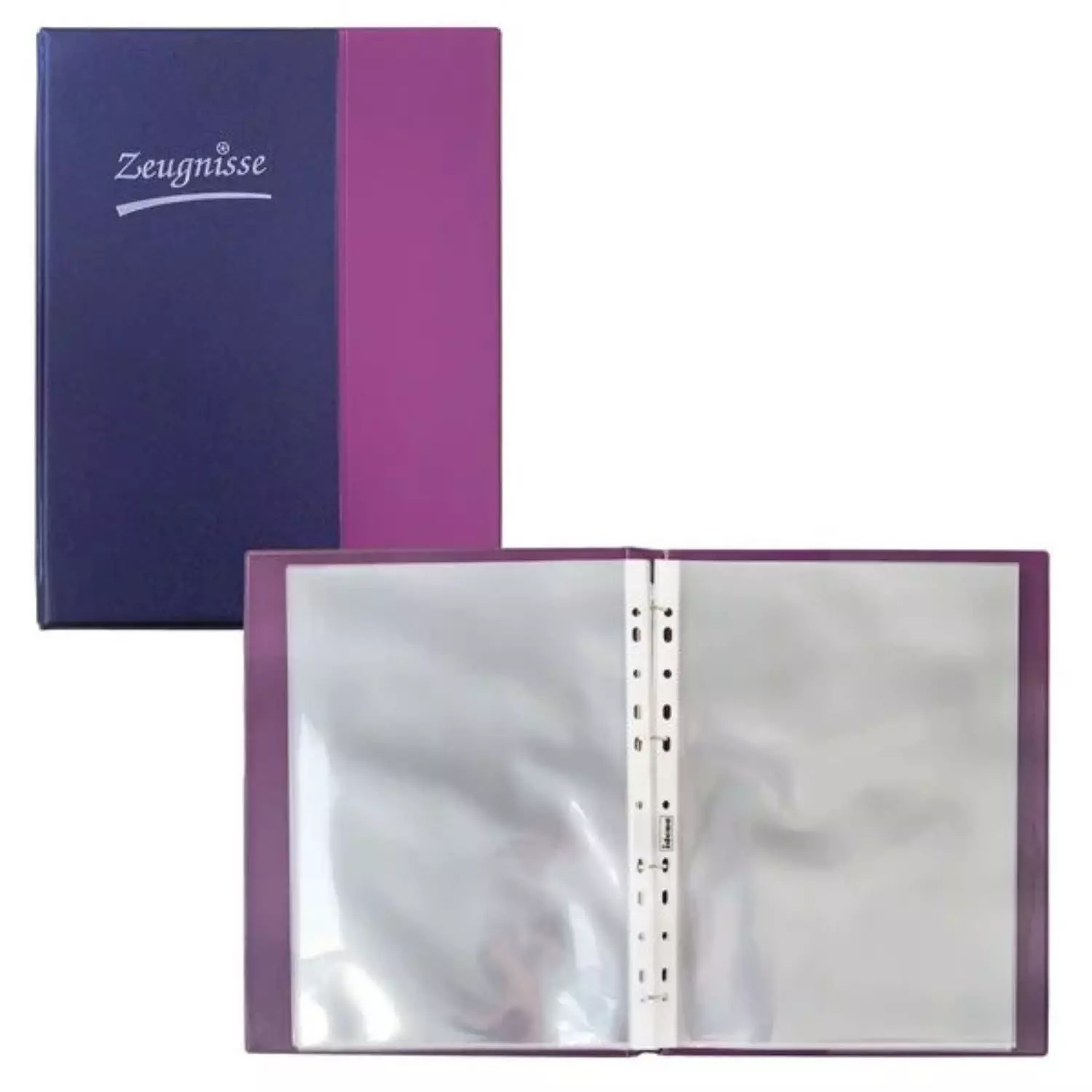 IdenaZeugnisringbuch, violett