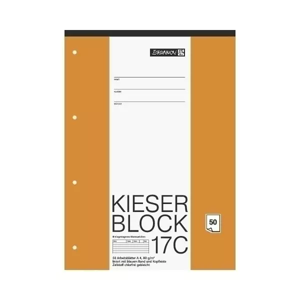 Block A4 Kieserblock liniert 50Bl