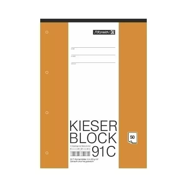 Block A4 Kieserblock T-Konten 50Bl
