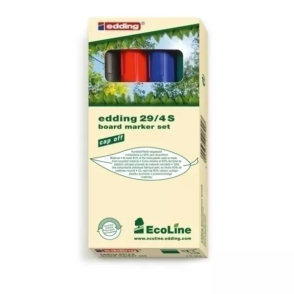 Boardmarker Edding 29, EcoLine, 4 Stück