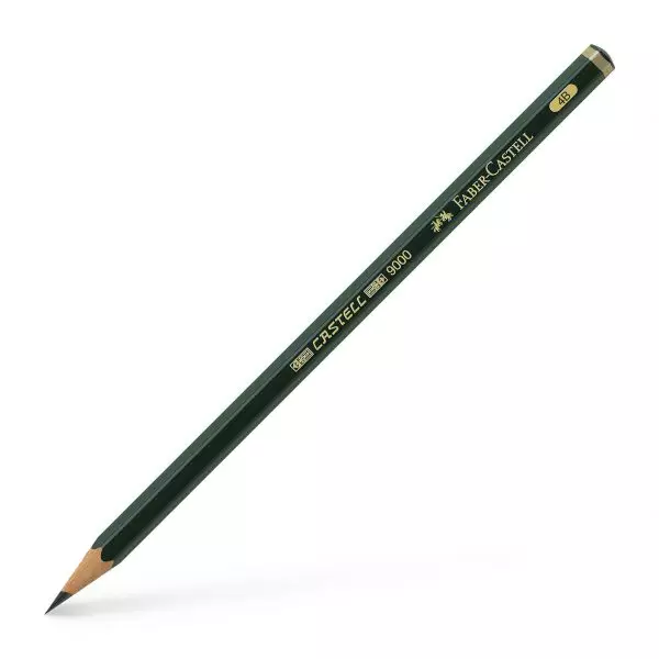 Faber-Castell Bleistift Castell 9000 4B - dunkelgrün
