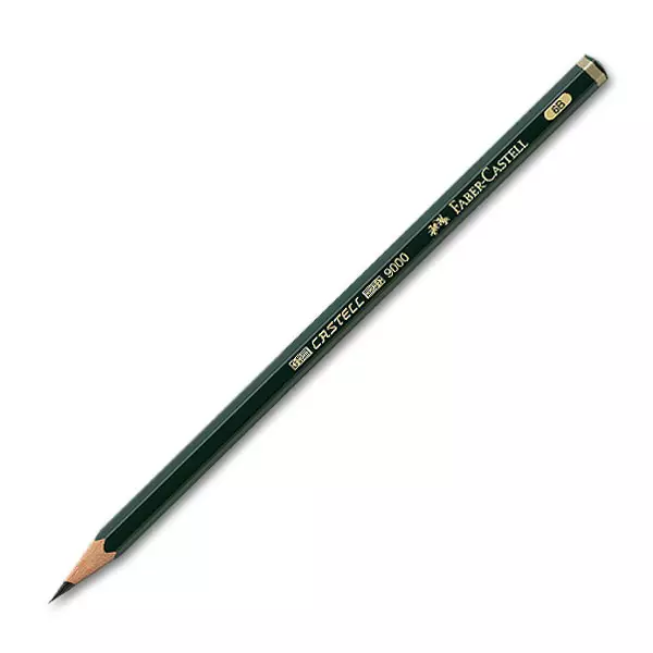 Faber-Castell Bleistift Castell 9000 6B - dunkelgrün