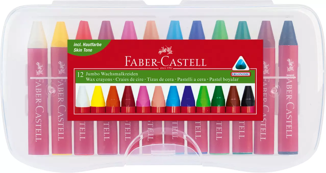 Faber-Castell Wachsmalkreiden Jumbo 12er Box