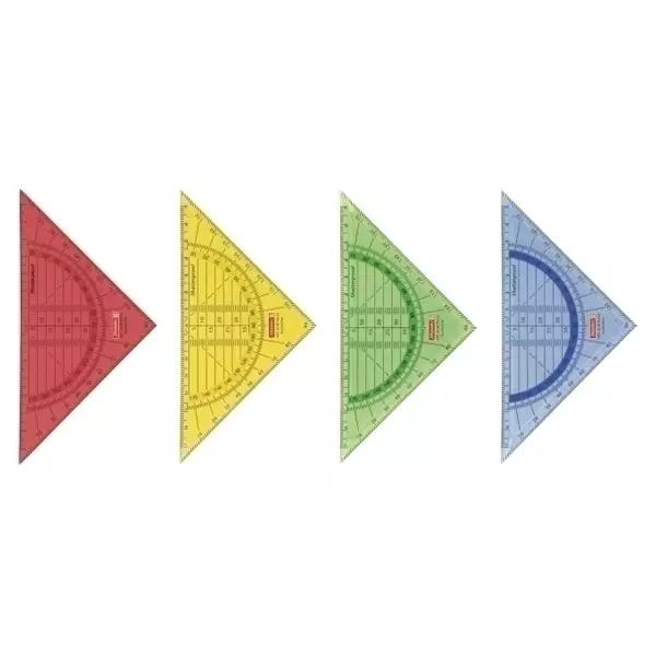 Geometrie-Dreieck Brunnen 16cm bruchs farbig