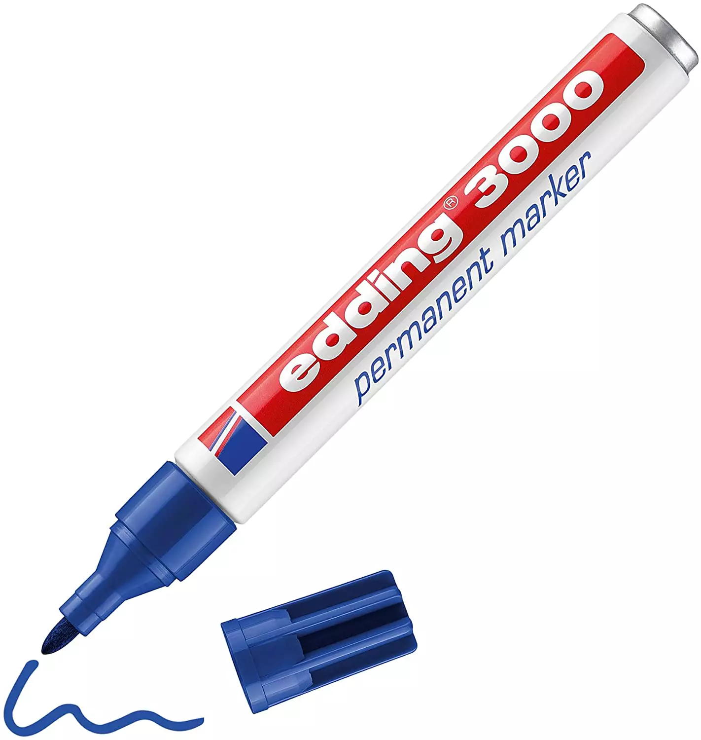 Edding 3000 Permanentmarker - nachfüllbar, 1,5 - 3 mm, blau