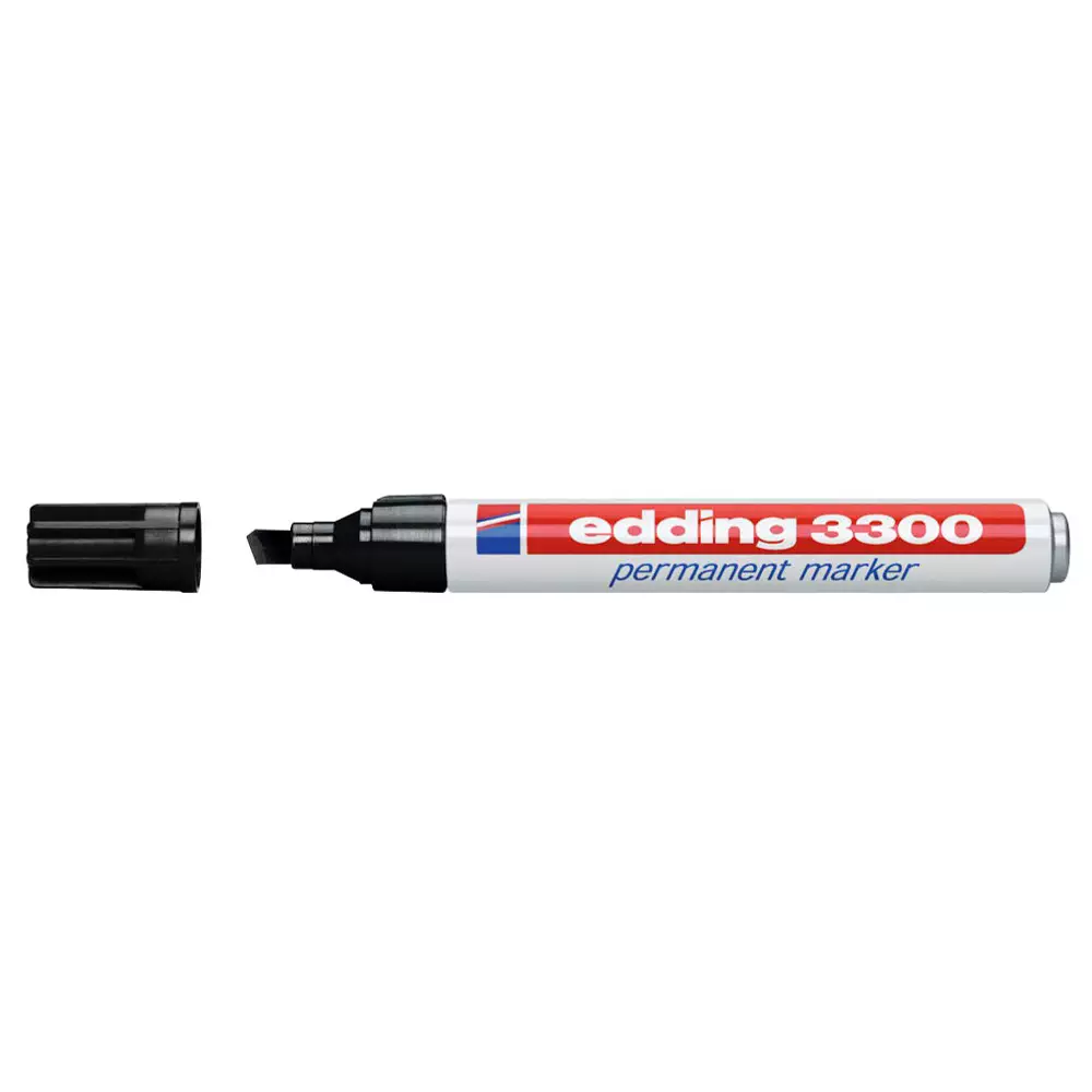 Edding 3300 Permanentmarker - nachfüllbar, 1 - 5 mm, schwarz