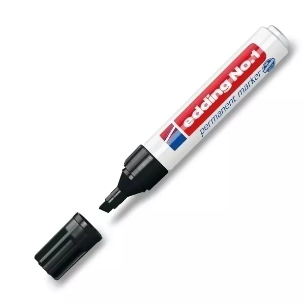 Permanentmarker Edding No. 1 - Schwarz