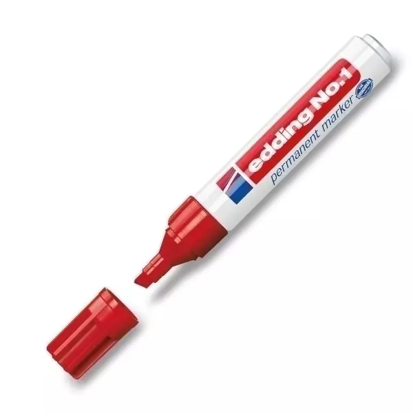 Permanentmarker Edding No. 1 - Rot