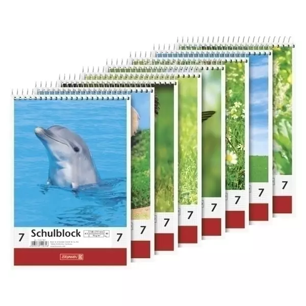 Schulblock A5 Lin07 Spirale