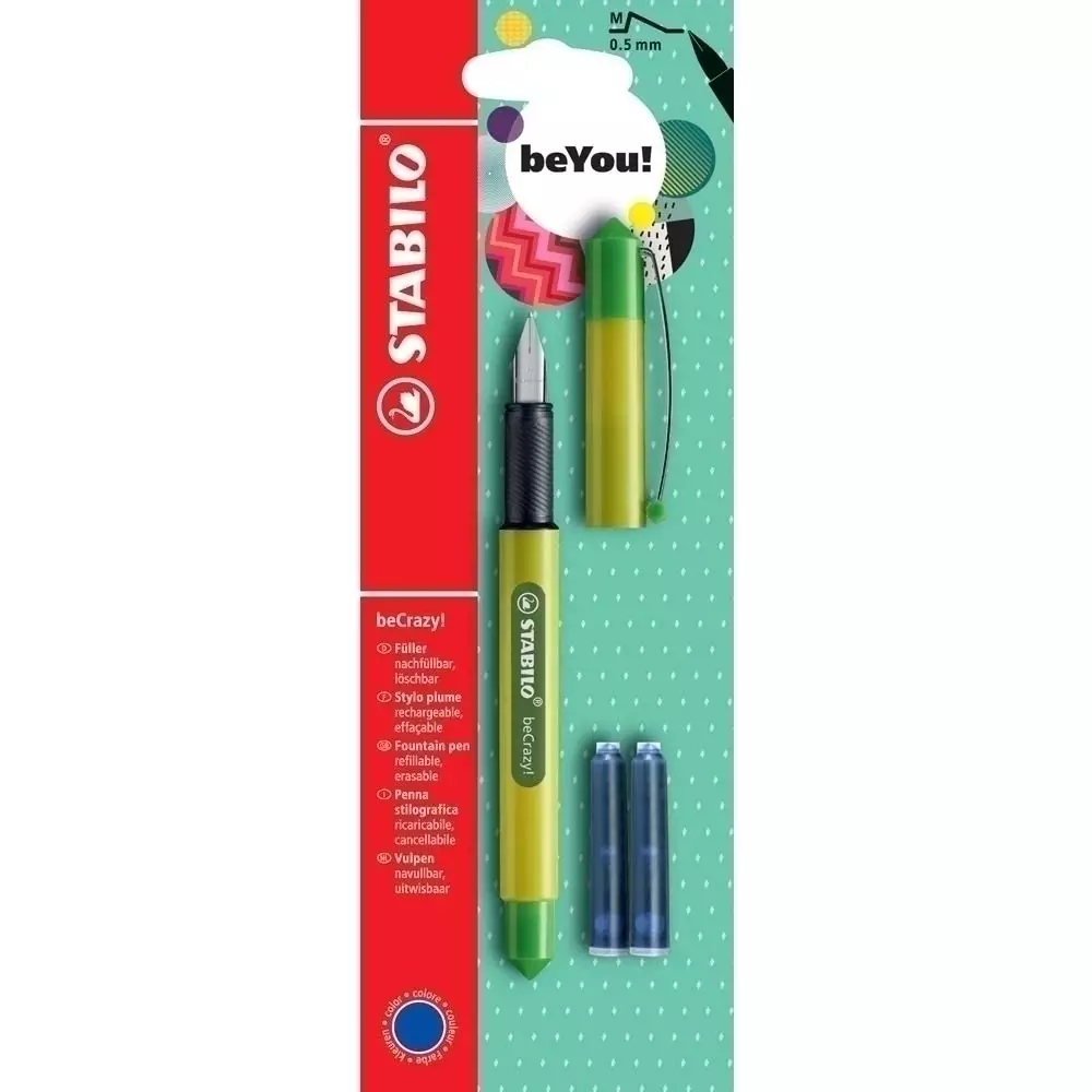 STABILO beCrazy! Lime Gr/Grass Gr BL beYou! Füller