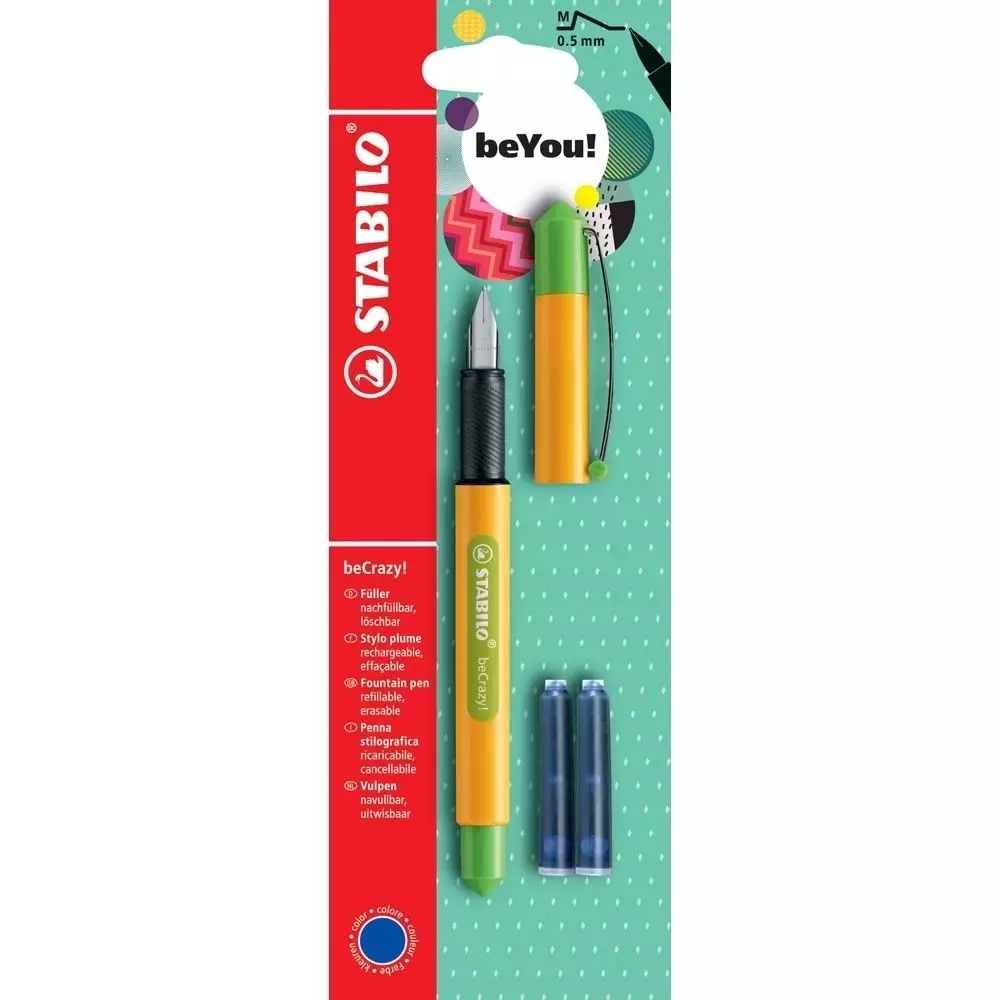 STABILO beCrazy! Yellow/Green BL beYou! Füller