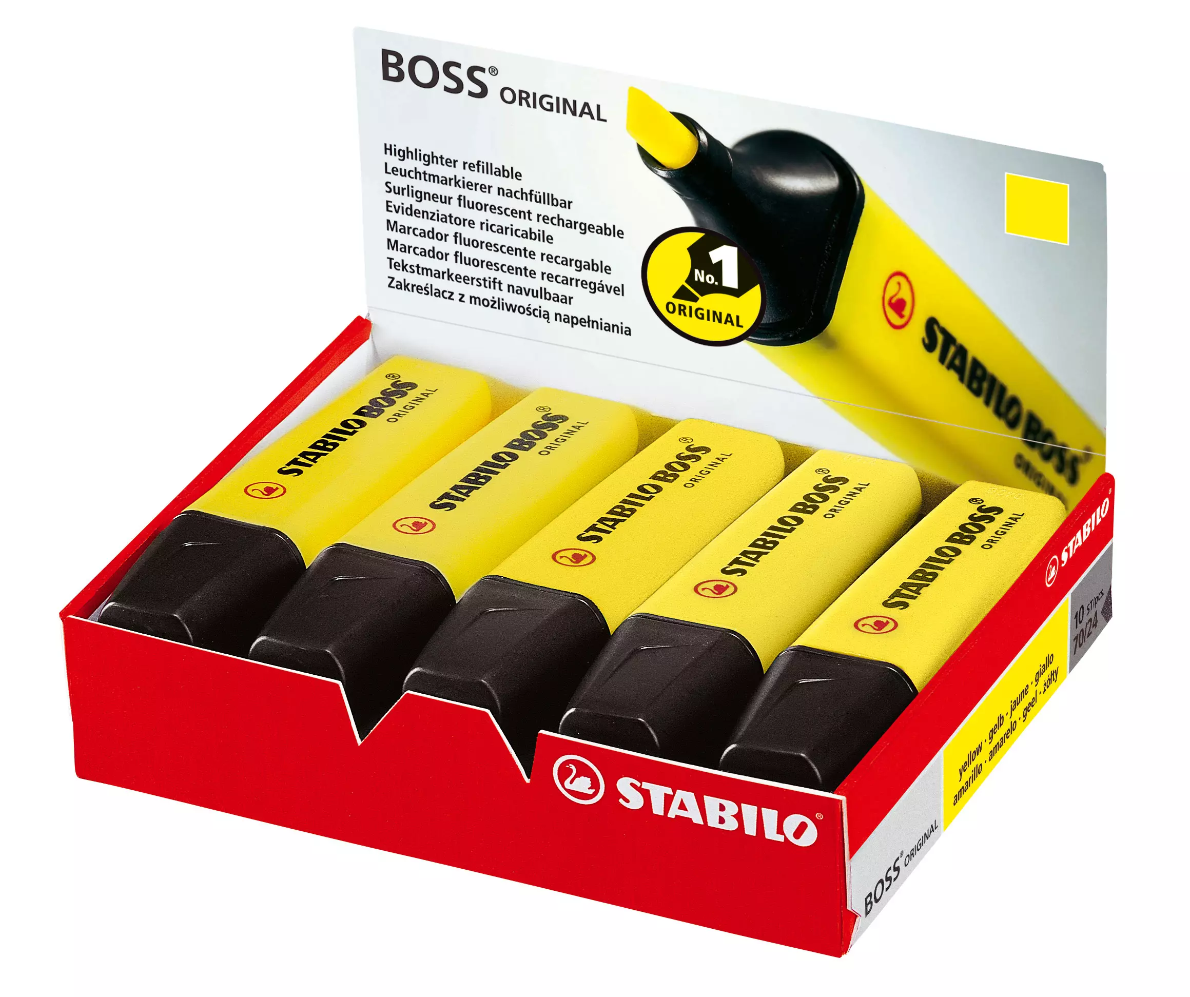 Stabilo Textmarker - BOSS ORIGINAL - Einzelstift - gelb