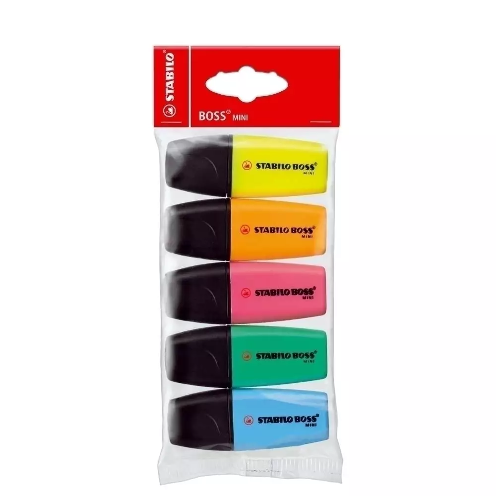 STABILO BOSS MINIpop orange, gelb, grün, blau, pink