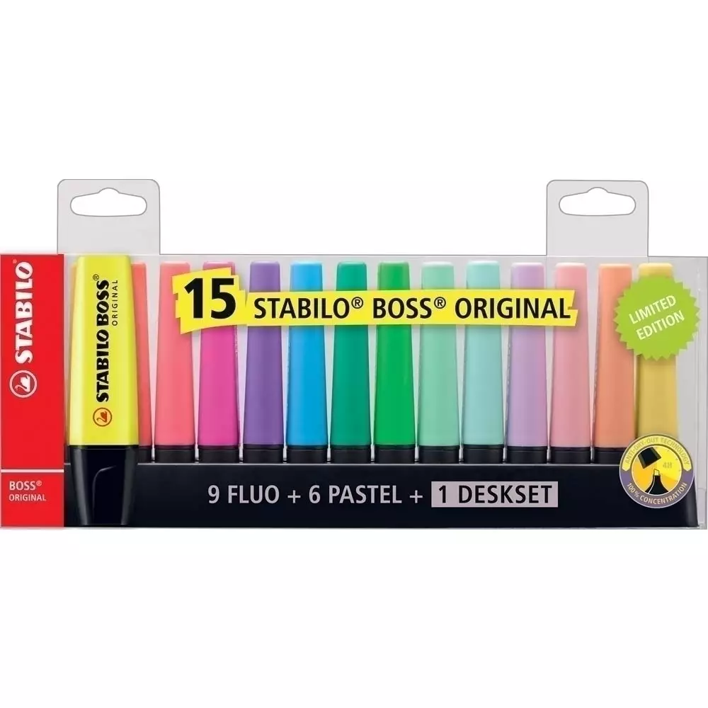 STABILO BOSS Original 15er Tischset