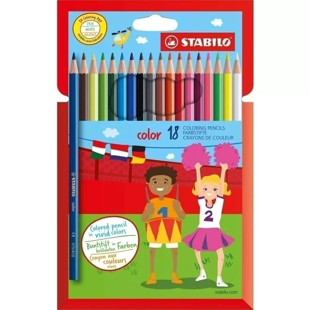 STABILO color 18er Kartonetui
