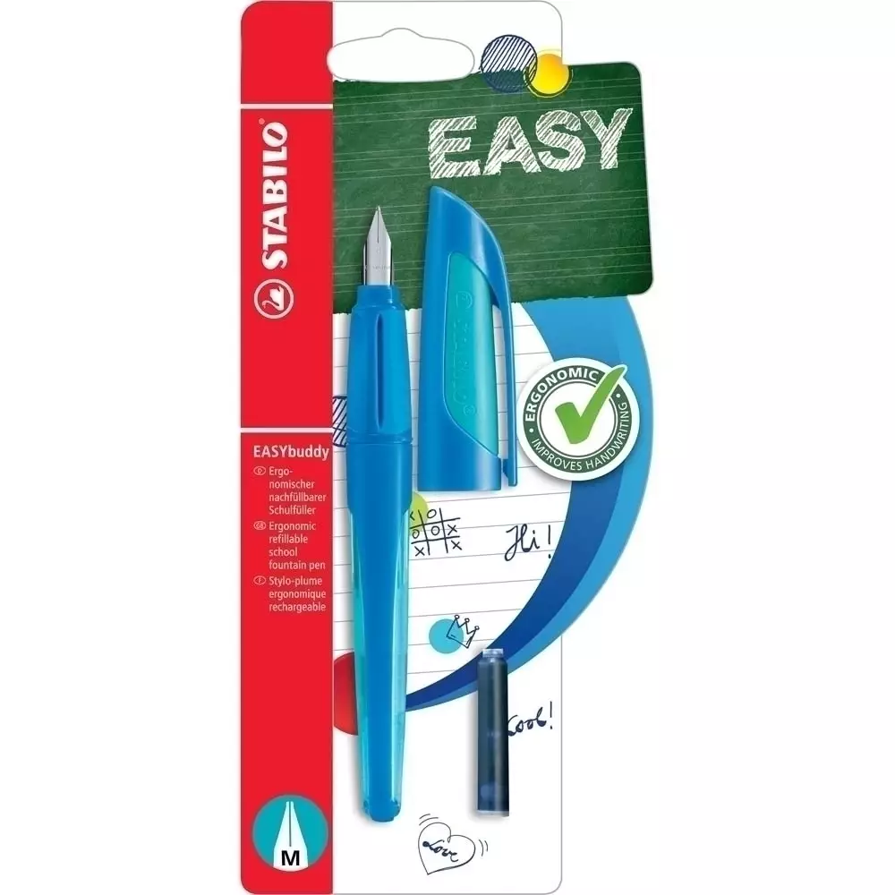 STABILO EASYbuddy dunkel-/hellblau M bl Blister